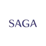 Saga Travel Insurance logo, a trusted UK insurer for over 50s.