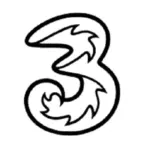 Three New Phone Contract logo, UK.