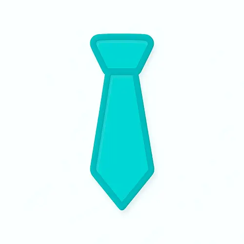 Teal necktie icon with bold outline and shading – Compare100.com Shopping category Men’s Fashion.